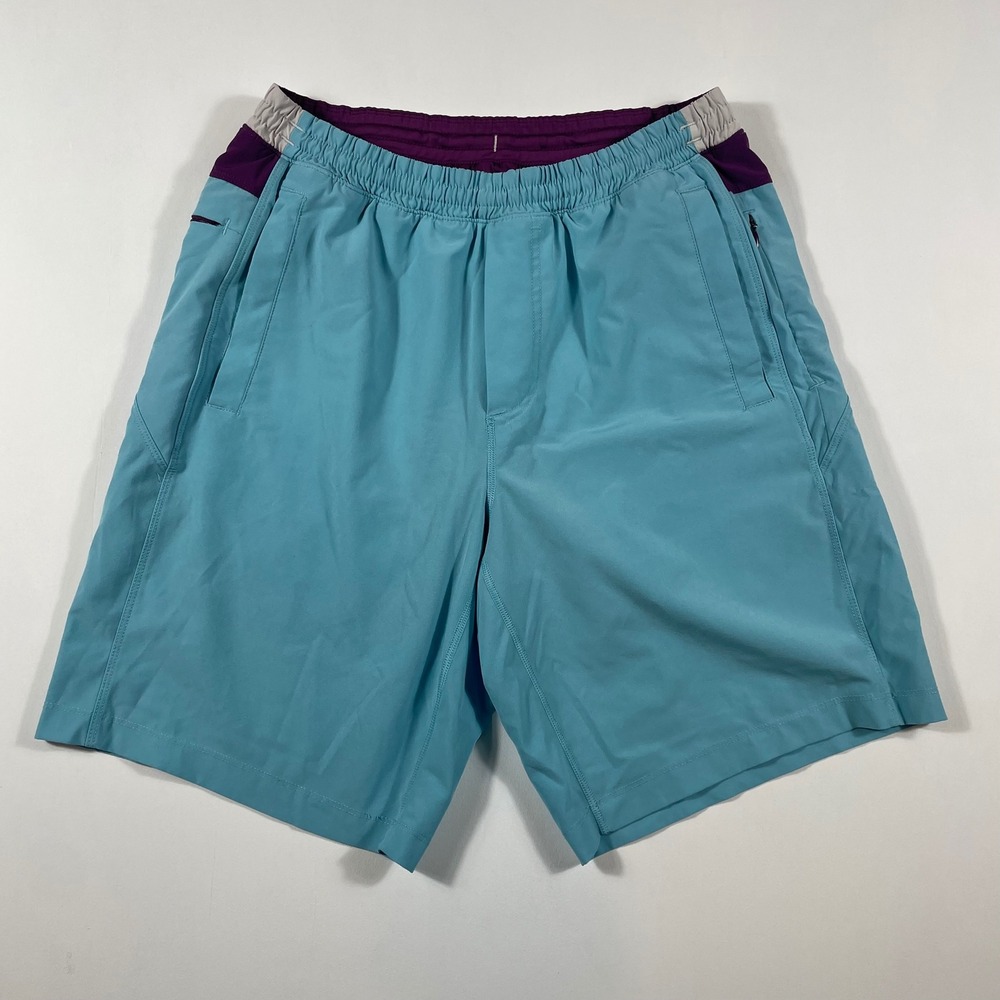 Birddogs Gym Shorts Mens Medium Lined Performance Athletic Training Teal